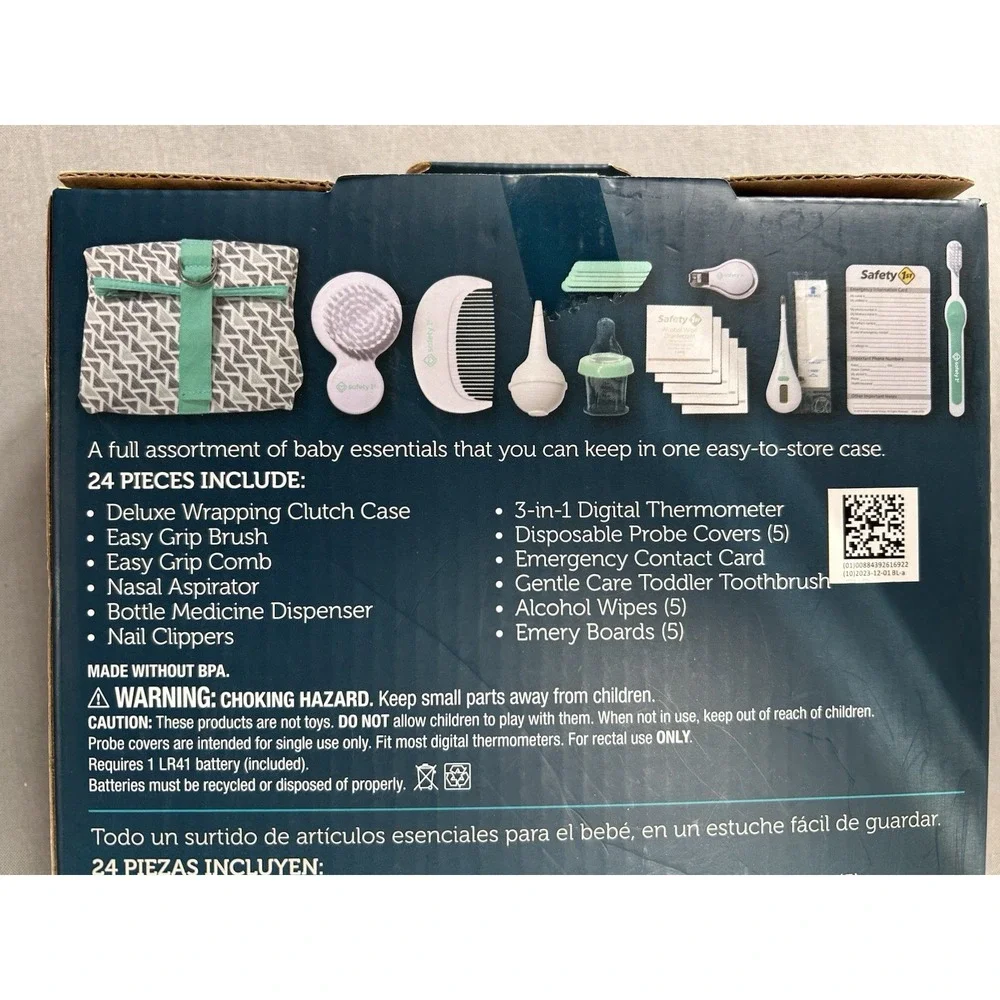 Safety 1st Deluxe‎ Healthcare and Grooming Set Blue 24 Pieces NIB
